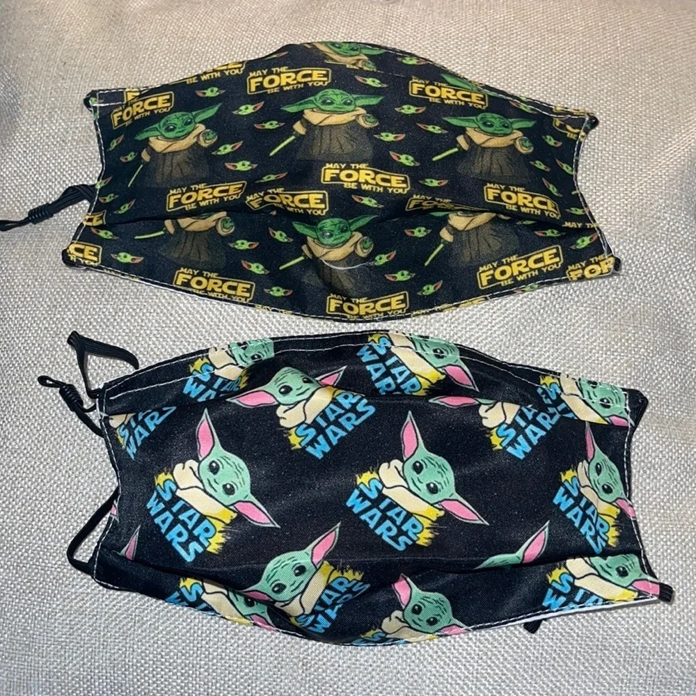 New set/2 Yoda face masks
